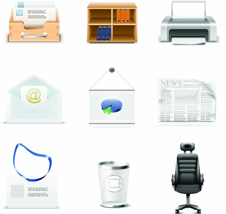 free vector Office icon vector